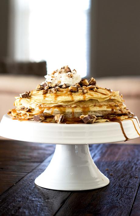 SNICKERS® Crepe Cake // Recipe