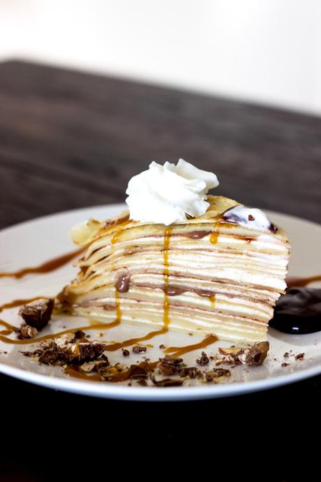 SNICKERS® Crepe Cake // Recipe