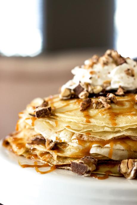 SNICKERS® Crepe Cake // Recipe