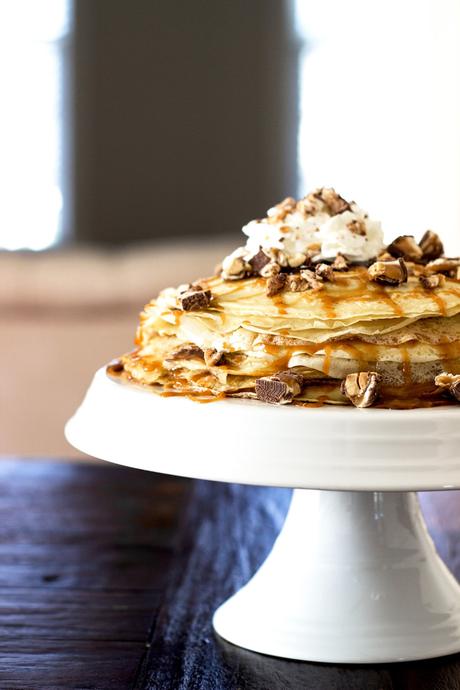 SNICKERS® Crepe Cake // Recipe