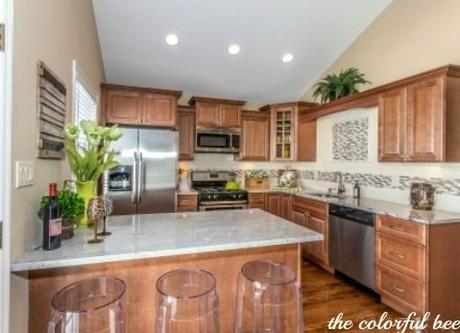 a staged kitchen in Elmont NY Long Island