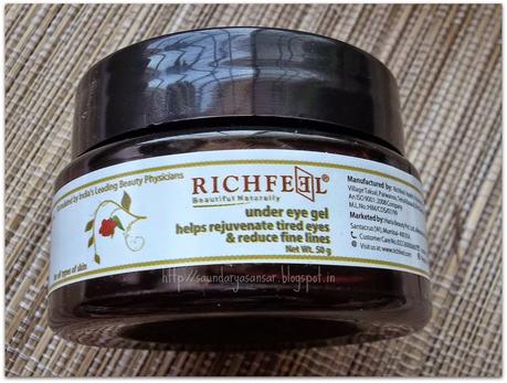 Richfeel Under Eye Gel for your tired eyes