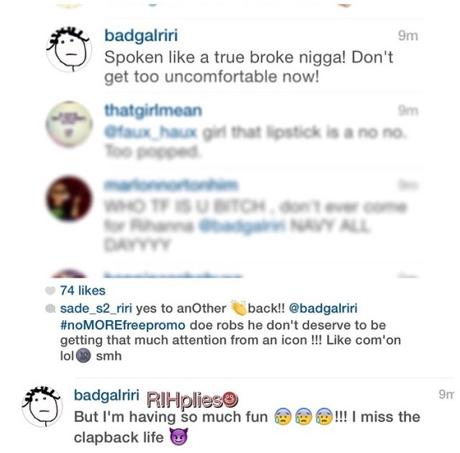 Rihanna ClapsBack To Cocaine Acquisitions
