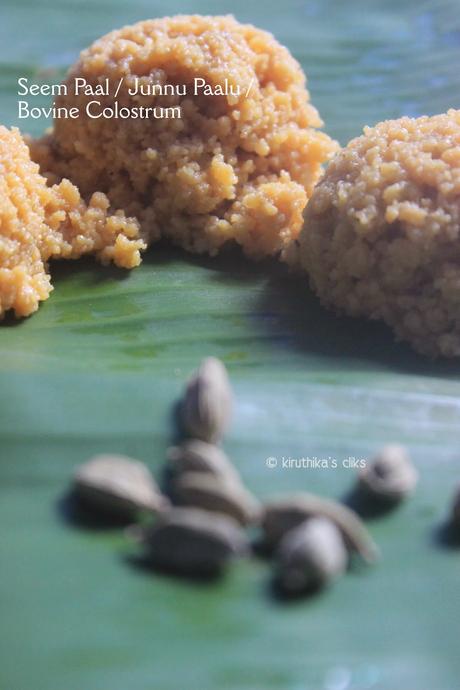 Seem Paal / Junnu Paalu / Cow Colostrum Sweet Recipe