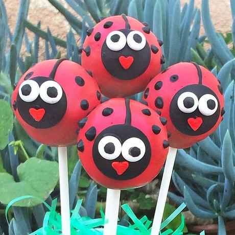 Ladybug Cake Pops