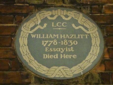 #London Plaque Tiddlywinks No.15: William Hazlitt