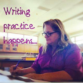 Writing practice happens - so that lavendar may happen