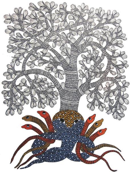 An example of Gond art taken from the web