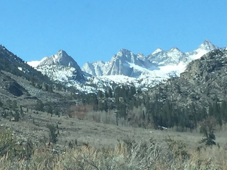 We couldn't get the Lake Sabrina due to snow, but the views were breathtaking.