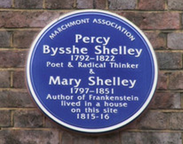 #London Plaque Tiddlywinks No.18: Mary Shelley