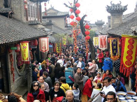 Village Crowds Xian  Mint Mocha Musings