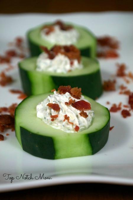 Stuffed Cucumber Cups | MomsTestKitchen.com