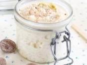 Rice Pudding with Poached White Peaches