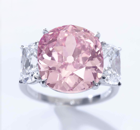 The Historic Pink Diamond • 8.72-carat fancy vivid pink diamond • Sotheby's Geneva