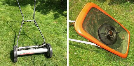 A cylinder and rotary lawn mower