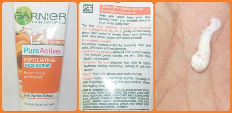 Garnier Skin Naturals Apricot Pure Active Exfoliating Face Scrub