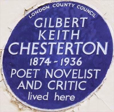 #London Plaque Tiddlywinks No.21: G.K Chesterton