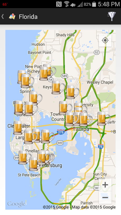 Florida Beer Tour for Spring Break using theCompass Winery Brewery Distillery App