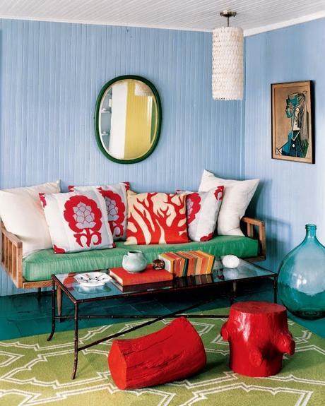 How to add accents of red into your space