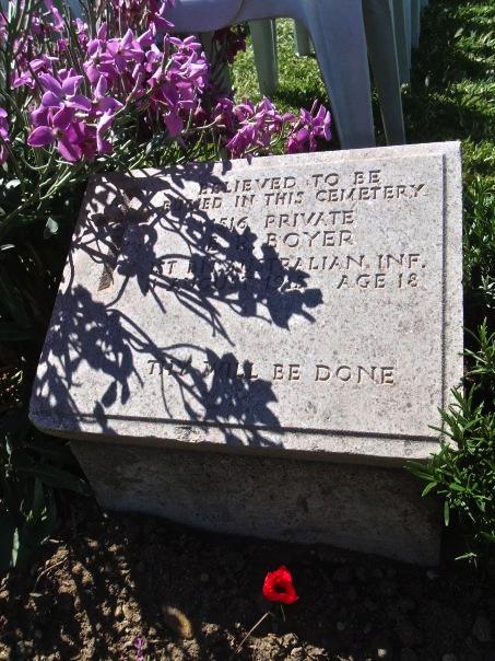 Families were allowed 65 characters to write a lasting message about their loved one on the headstones scattered across the Gallipoli Peninsula.
