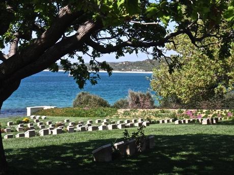 The beachside war cemetery of Ari Brunu on Sulva Bay contains the graves of 182 Australians, including 82 men from the Australian Light Horse regiments. 