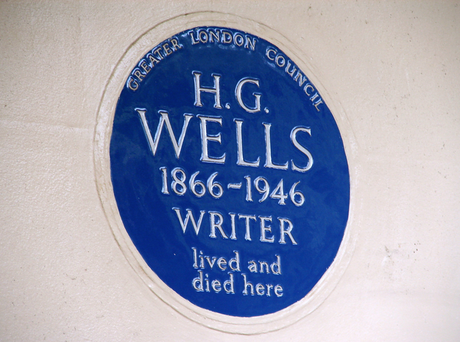#London Plaque Tiddlywinks No.22: H.G Wells