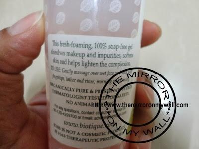 Biotique Honey Gel Lightening Foaming Cleanser Review