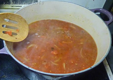 Fragrant Beef/Pork Risotto Soup (One pot)