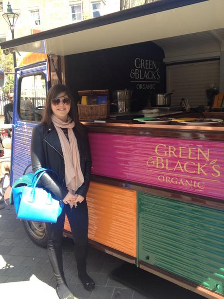 Green and Blacks pop-up Portobello Road