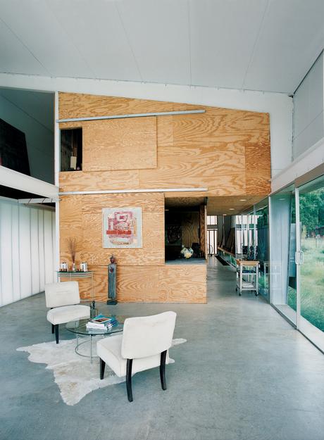 Sitting room in Texas studio.