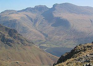 English: Scafells, mountains in the English La...