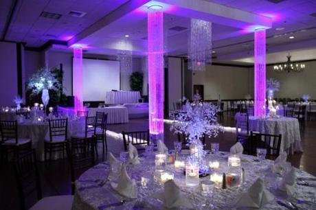 Crystals and Bling add Sparkle to a Winter Wedding