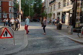 Holbein Place crossing, Sloane Square  - Shared Space