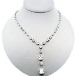 Incredible Platinum and Diamond Y-Necklace 28.8CTW!