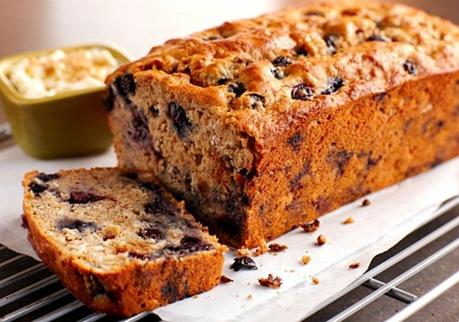 Blueberry Banana Oat Bread