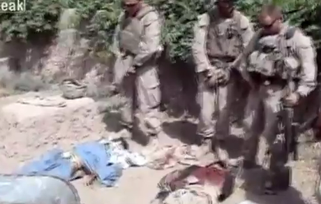 US Marines to probe corpse desecration allegations after video of soldiers urinating on dead Taliban fighters posted on YouTube