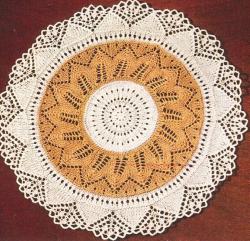 Vintage lace - Knitted Lace Doily Pattern | via @nancyoram