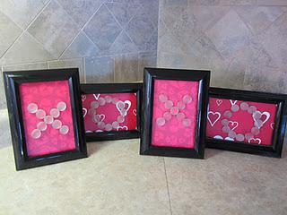 Valentine's XO Frames Craft...and My Intro to Pinterest