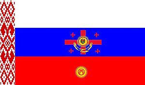 Flag from russian language countries