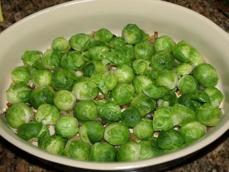 Cheesy Gratin of Brussels Sprouts