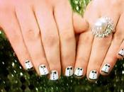 Tuxedo Nails Zooey Deschanel 2012 Golden Globes