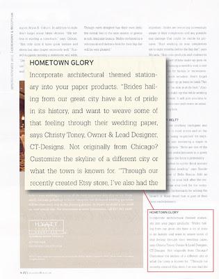 CT-Designs Quoted in ChicagoStyle Weddings