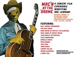 Mac’n At the ‘Drome: A Concert Film Experience Benefiting Mac Leaphart in Charleston, SC