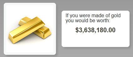 Calculate Your Weight In Gold