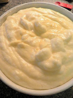 Horseradish Cheddar Souffle - Remove to souffle dish