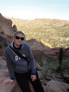 Climbing Camelback.