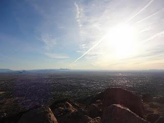 Climbing Camelback.