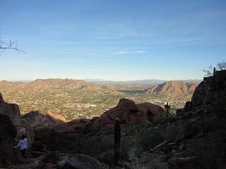 Climbing Camelback.