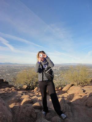 Climbing Camelback.