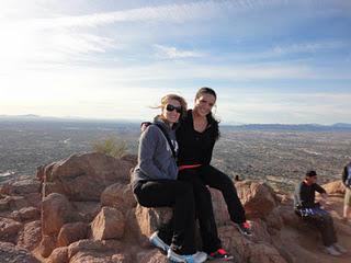 Climbing Camelback.